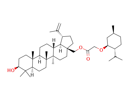 Molecular Structure of 958881-77-1 (28-carboxymethoxymenthol ester of betulin)