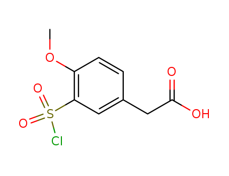 [3-(chlorosulfonyl)-4-methoxyphenyl]acetic acid(SALTDATA: FREE)