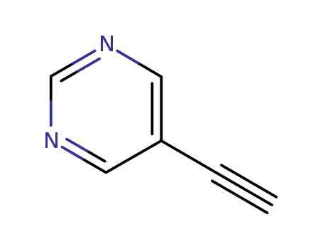 Molecular Structure of 153286-94-3 (Pyrimidine, 5-ethynyl- (9CI))