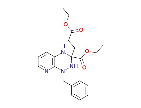 1-benzyl-3-(2-ethoxycarbonyl-ethyl)-1,2,3,4-tetrahydro-pyrido[3,2-<i>e</i>][1,2,4]triazine-3-carboxylic acid ethyl ester