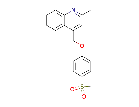 Quinoline, 2-methyl-4-[[4-(methylsulfonyl)phenoxy]methyl]-