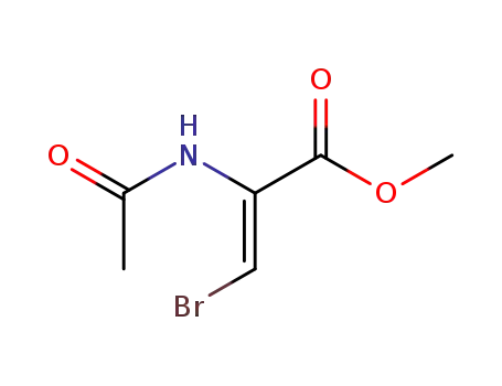 Molecular Structure of 60084-43-7 (2-Propenoic acid, 2-(acetylamino)-3-bromo-, methyl ester, (Z)-)