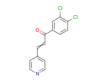 Molecular Structure of 74650-48-9 (2-Propen-1-one, 1-(3,4-dichlorophenyl)-3-(4-pyridinyl)-)