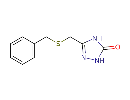 Molecular Structure of 866602-60-0 (5-[(benzylthio)methyl]-2,4-dihydro-3H-1,2,4-triazol-3-one)