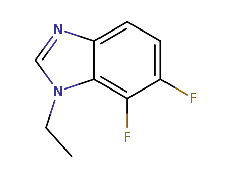 Molecular Structure of 1314987-78-4 (1-Ethyl-6,7-difluoro-1,3-benzodiazole)