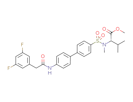 L-Valine,
N-[[4'-[[2-(3,5-difluorophenyl)acetyl]amino][1,1'-biphenyl]-4-yl]sulfonyl]-N
-methyl-, methyl ester