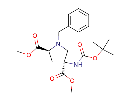 (2S,4S)-1-benzyl-4-tert-butoxycarbonylamino-pyrrolidine-2,4-dicarboxylic acid dimethyl ester
