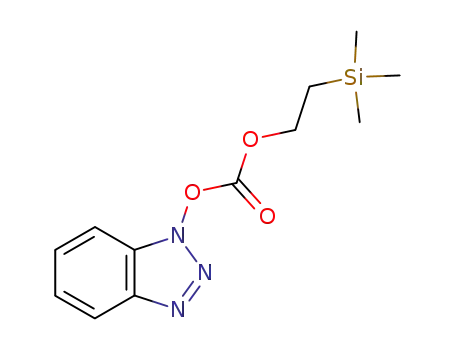 Molecular Structure of 113306-55-1 (1-[2-(Trimethylsilyl)ethoxycarbonyloxy]benzotriazole)