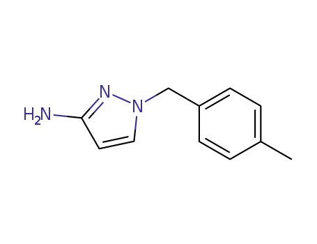 Molecular Structure of 492426-22-9 (1-[(4-methylphenyl)methyl]-1H-pyrazol-3-amine)