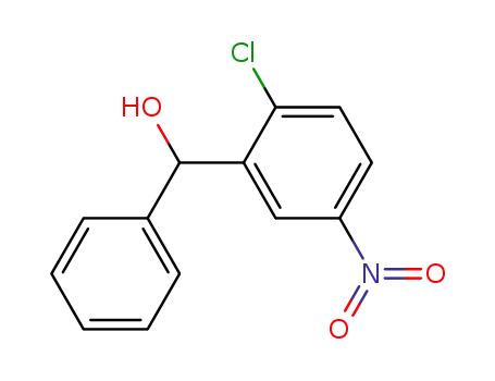 Molecular Structure of 111680-18-3 (Benzenemethanol, 2-chloro-5-nitro-a-phenyl-)