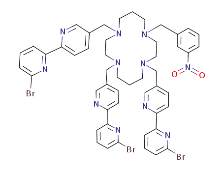 1-(3-nitrobenzyl)-4,8,11-tris[(6-bromo-2,2'-bipyridine-5'-yl)methyl]-1,4,8,11-tetraazacyclotetradecane