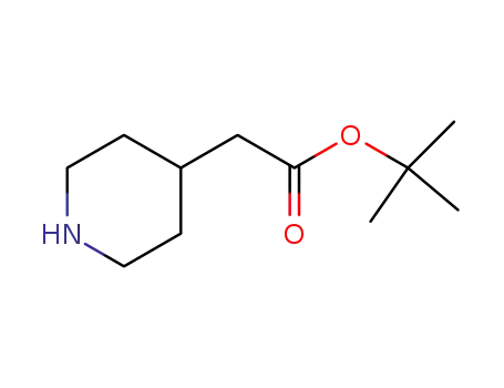Molecular Structure of 180182-07-4 (4-Piperidineaceticacid, 1,1-dimethylethyl ester)