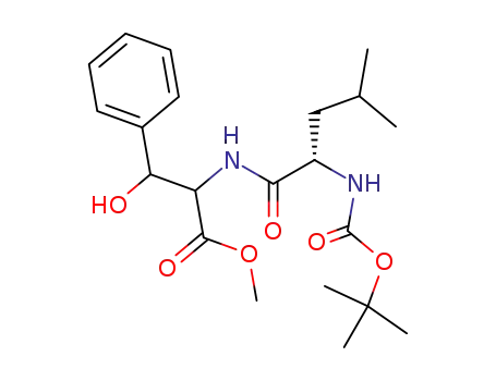 Molecular Structure of 896735-84-5 (Boc-L-Leu-DL-Phe(β-OH)-OMe)