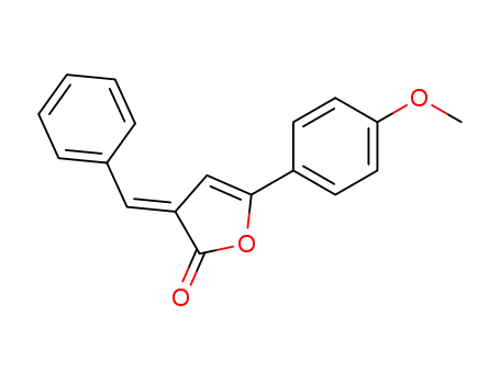 2(3H)-Furanone, 5-(4-methoxyphenyl)-3-(phenylmethylene)-, (3E)-
