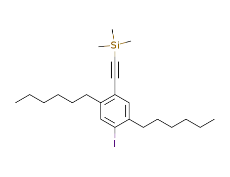 Silane, [(2,5-dihexyl-4-iodophenyl)ethynyl]trimethyl-