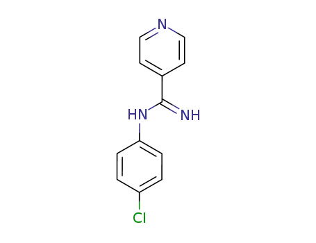 Molecular Structure of 23565-10-8 (N-(p-Chlorophenyl)isonicotinamidine)