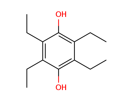 Molecular Structure of 137039-62-4 (1,4-Benzenediol, 2,3,5,6-tetraethyl-)