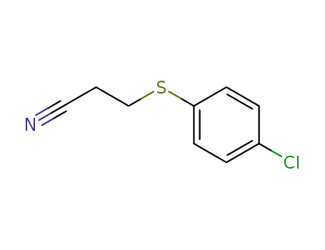 Molecular Structure of 5307-86-8 (3-[(4-CHLOROPHENYL)THIO]PROPANENITRILE)
