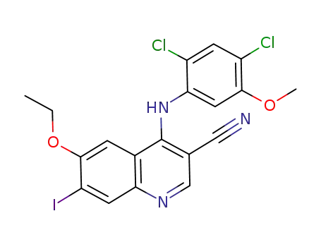 3-Quinolinecarbonitrile,
4-[(2,4-dichloro-5-methoxyphenyl)amino]-6-ethoxy-7-iodo-