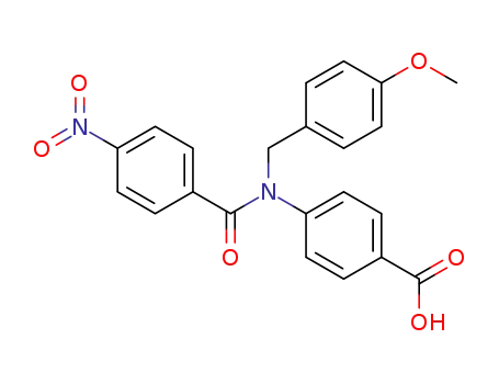 N-(4-methoxybenzyl)-4-(4-nitrobenzamido)benzoic acid