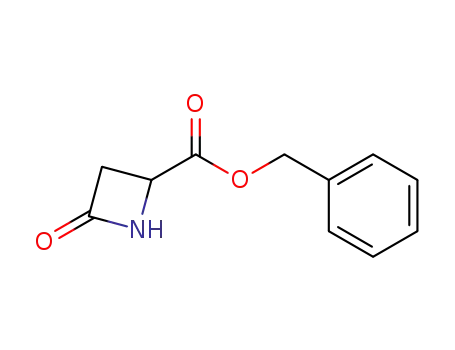 Molecular Structure of 87791-58-0 (4-(Benzyloxycarbonyl)-2-azetidinone)
