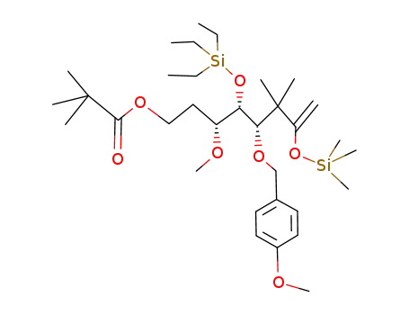 <3R,4S,5S>-3-methoxy-5-<(p-methoxybenzyl)oxy>-6,6-dimethyl-4-(triethylsiloxy)-7-(trimethylsiloxy)-7-octenyl pivalate