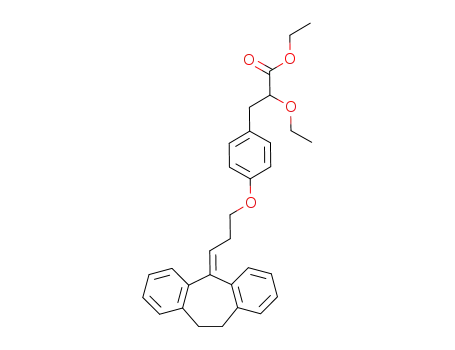 ethyl 3-(4-(3-(10,11-dihydro-5H-dibenzo[a,d]cyclohepten-5-ylidene)propoxy)phenyl)-2-ethoxypropionate