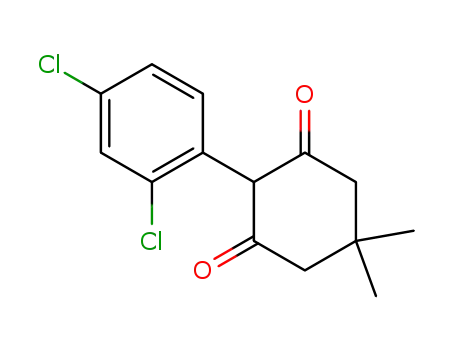 Molecular Structure of 68427-41-8 (2-(2',4'-Dichlorophenyl)-5,5-dimethyl-1,3-cyclohexanedione)