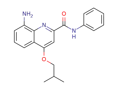 2-Quinolinecarboxamide, 8-amino-4-(2-methylpropoxy)-N-phenyl-