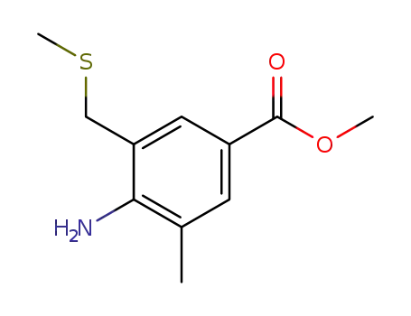 Benzoic acid, 4-amino-3-methyl-5-[(methylthio)methyl]-, methyl ester