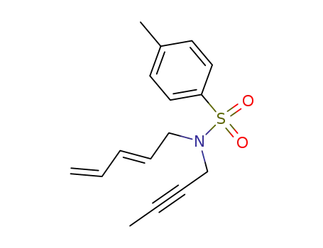 Molecular Structure of 478176-01-1 (Benzenesulfonamide, N-2-butynyl-4-methyl-N-(2E)-2,4-pentadienyl-)