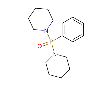 Molecular Structure of 28869-98-9 (Dipiperidinophenylphosphine oxide)