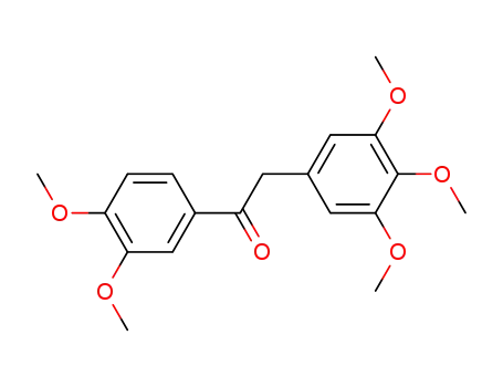Molecular Structure of 80235-72-9 (1-(3,4-dimethoxyphenyl)-2-(3,4,5-trimethoxyphenyl)ethan-1-one)