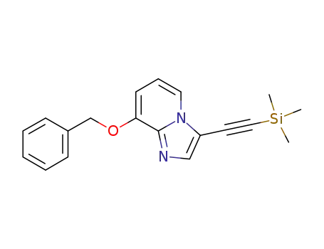 8-(benzyloxy)-3-((trimethylsilyl)ethynyl)imidazo[1,2-a]pyridine