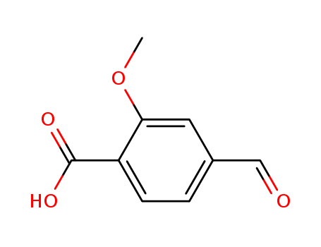 Molecular Structure of 194928-58-0 (Benzoic acid, 4-formyl-2-methoxy-)