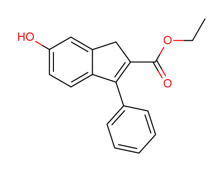 1H-Indene-2-carboxylic acid, 6-hydroxy-3-phenyl-, ethyl ester
