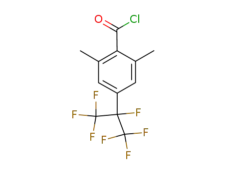 2,6-dimethyl-4-(1,2,2,2-tetrafluoro-1-trifluoromethyl-ethyl)-benzoyl chloride