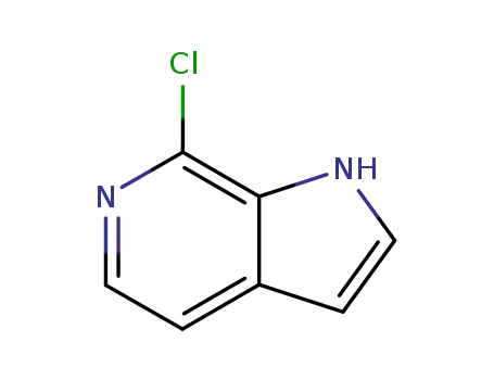 Molecular Structure of 357263-41-3 (7-CHLORO-1H-PYRROLO[2,3-C]PYRIDINE)