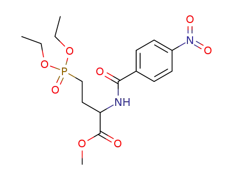methyl D,L-2-<(4-nitrobenzoyl)amino>-4-(diethoxyphosphinyl)butanoate
