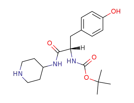 Molecular Structure of 732214-96-9 (4-(BOC-tyrosylamino)piperidine)