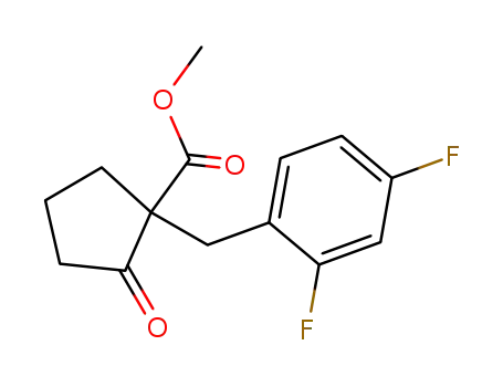 2-carbomethoxy-2-(2,4-difluorobenzyl)cyclopentanone