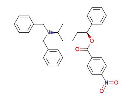 (1S,5S,3Z)-5-(N,N-dibenzylamino)-1-phenylhex-3-en-1-yl 4-nitrobenzoate