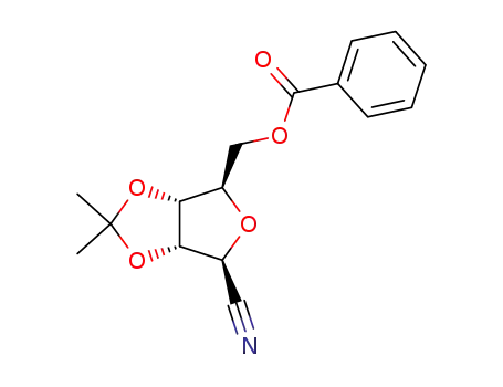 5-O-benzoyl-2,3-di-O-isopropylidene-β-D-ribofuranosyl-1-carbonitrile