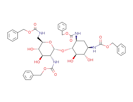 Molecular Structure of 22854-75-7 (N,N',N'',N'''-tetra(benzyloxycarbonyl)neamine)