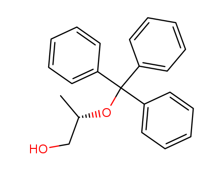 Molecular Structure of 123077-63-4 (1-Propanol, 2-(triphenylmethoxy)-, (2S)-)