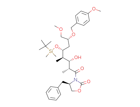 (R)-4-Benzyl-3-[(2R,3S,4R,5R,7R)-5-(tert-butyl-dimethyl-silanyloxy)-3-hydroxy-8-methoxy-7-(4-methoxy-benzyloxy)-2,4-dimethyl-octanoyl]-oxazolidin-2-one