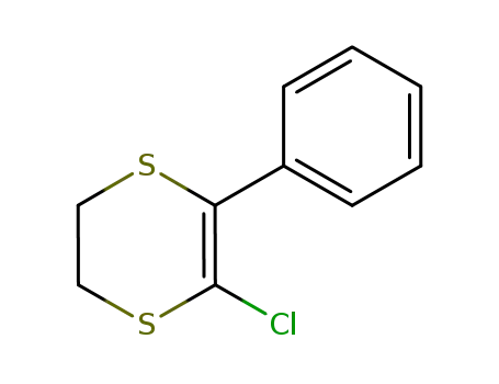 Molecular Structure of 54079-84-4 (1,4-Dithiin, 2-chloro-5,6-dihydro-3-phenyl-)