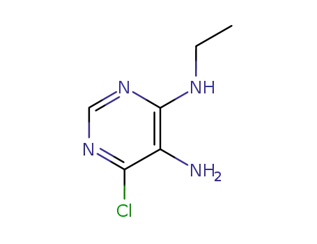 Molecular Structure of 98140-03-5 (6-chloro-N4-ethylpyrimidine-4,5-diamine)
