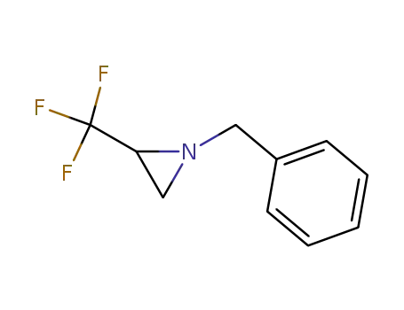 Molecular Structure of 106240-89-5 (Aziridine, 1-(phenylmethyl)-2-(trifluoromethyl)-)
