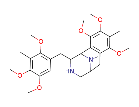(1S,9S,12S)-3,4,6-Trimethoxy-5,13-dimethyl-12-(2,4,5-trimethoxy-3-methyl-benzyl)-11,13-diaza-tricyclo[7.3.1.0<sup>2,7</sup>]trideca-2<sup>(7)</sup>,3,5-triene